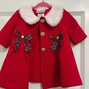 Baby dress with coat set